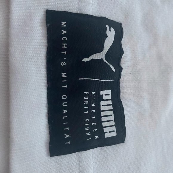 Oversized White Puma Tee - Picture 4 of 4